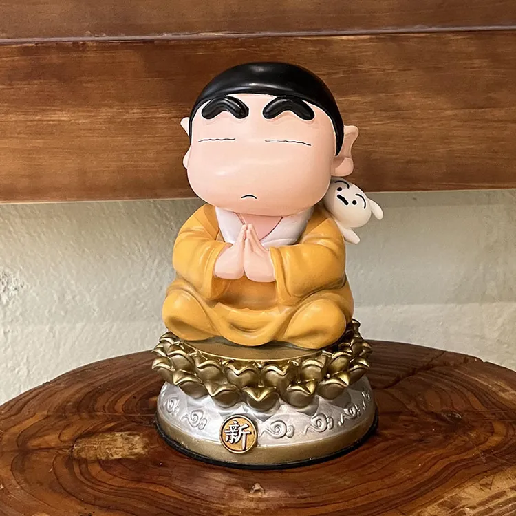 蜡笔小新手办大号佛祖小新小白cos系列摆件蜡笔小新手办礼物摆件