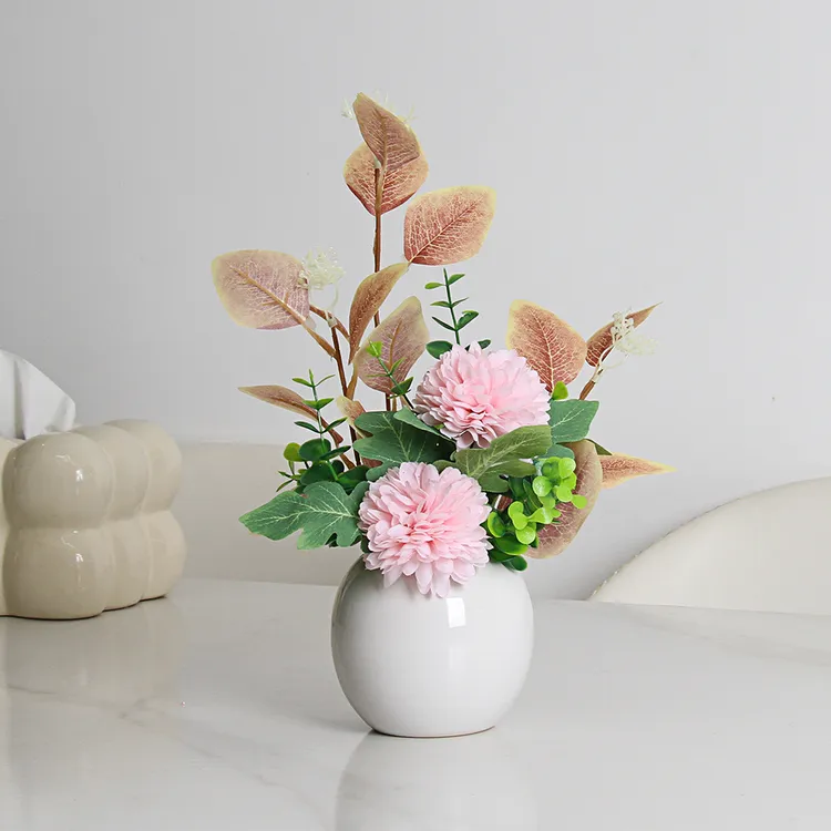 小清新简约时尚仿真花套装客厅茶几摆设假花花艺瓶插餐桌花摆件