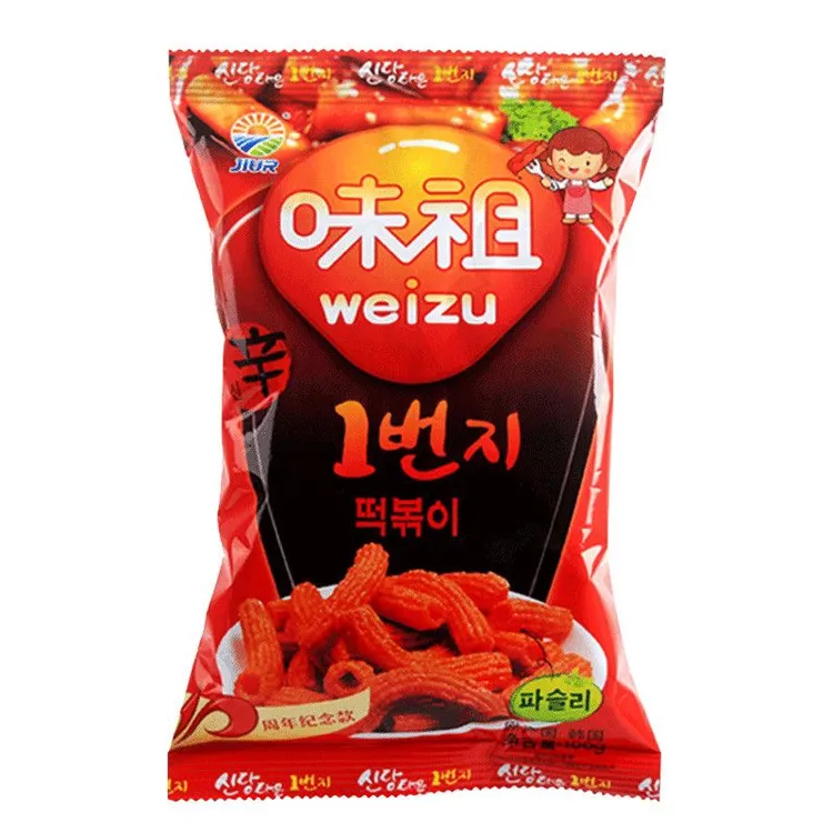 韩国进口九日味祖辣年糕条100g甜辣打糕条即食休闲办公膨化零食