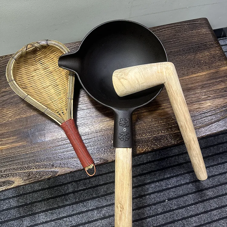 剁茶锅生铁恭城打油茶工具复古茶套灌阳全州剁姜茶加厚正品