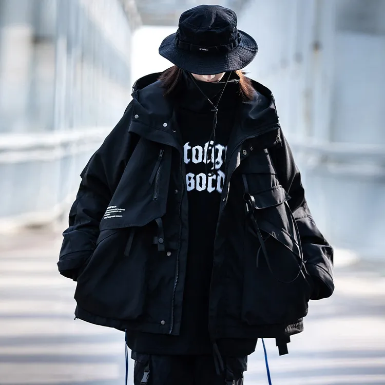 AOGZ潮牌工装外套男女秋冬机能风夹克情侣三合一冲锋衣休闲户外