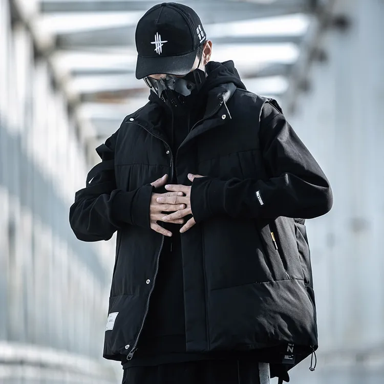 AOGZ国潮牌棉马甲男秋冬季2025新款外穿背心外套坎肩爆款工装马夹