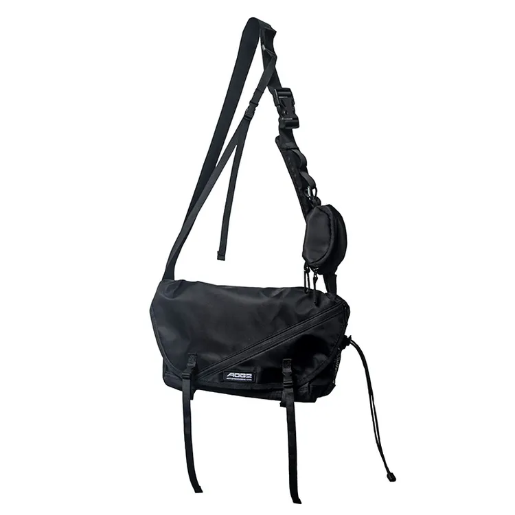 AOGZ国潮牌斜挎包男女学生摩托车斜跨单肩包运动背包情侣骑行包