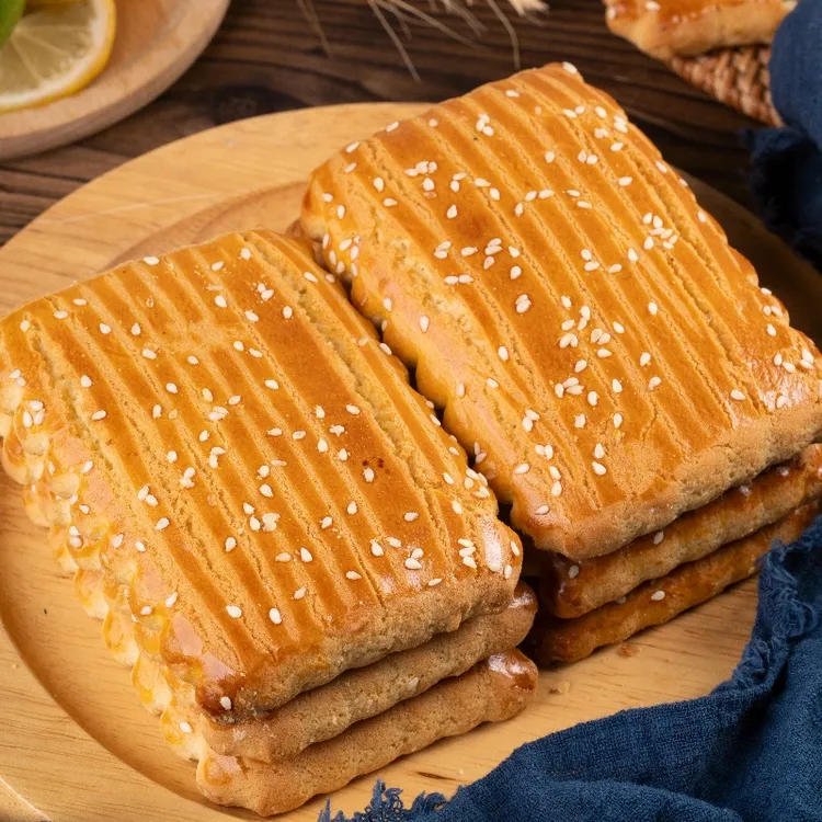东北老式无蔗糖软方饼传统糕点500g*2袋