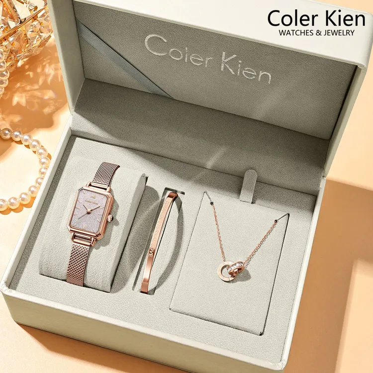 ColerKien正品新款时尚漫天星小方表手表女情人节七夕节日礼物商品图