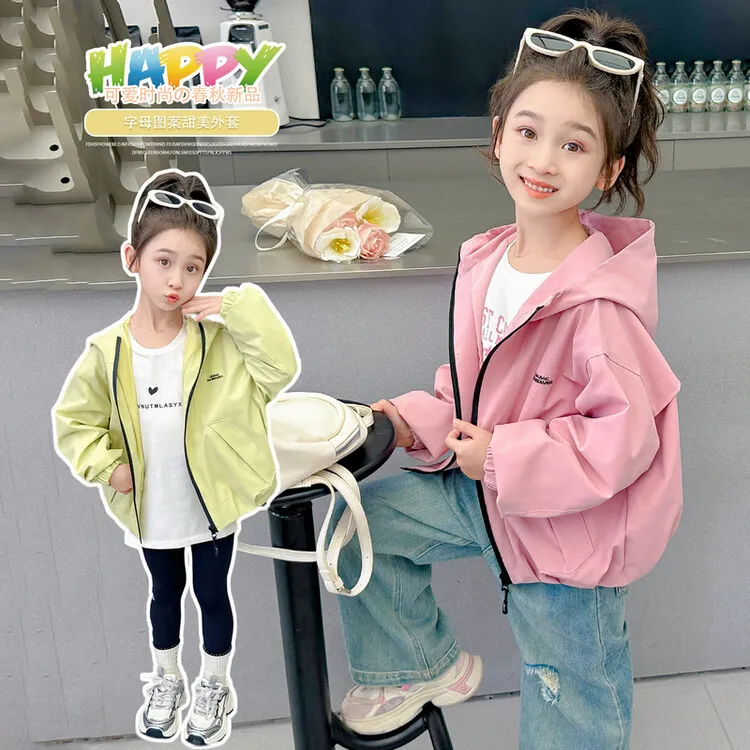 普通外套百搭春秋拼色女童中小童