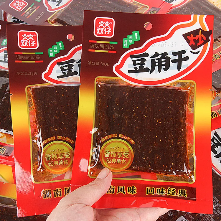 双仔豆角干辣条零食湖南辣条解馋小吃素牛筋休闲食品麻辣儿时怀旧