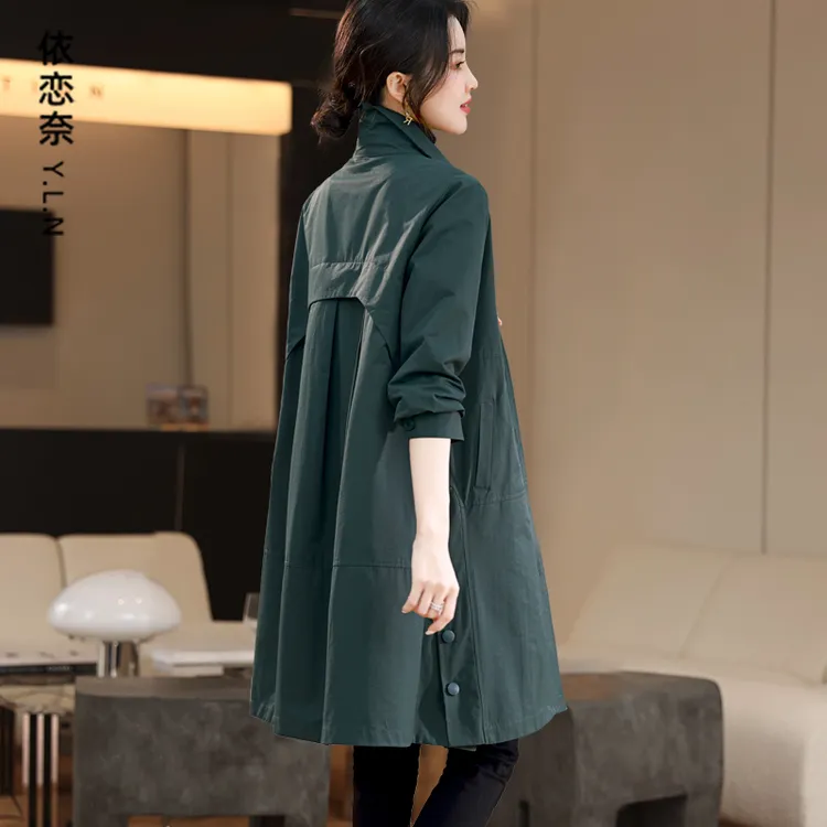 高级感好看的风衣女春秋装新款2024欧货爆款休闲贵夫人阔太太外套