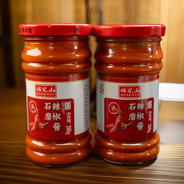 0防腐剂安徽特产石磨辣椒酱农家风味拌面蘸包子饺子调味佳品
