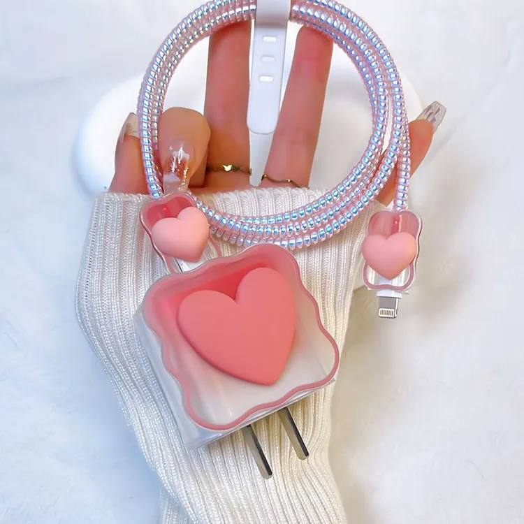 OPPO充电器保护套适用80w快充保护头reno8 pro数据线防折断缠绕线