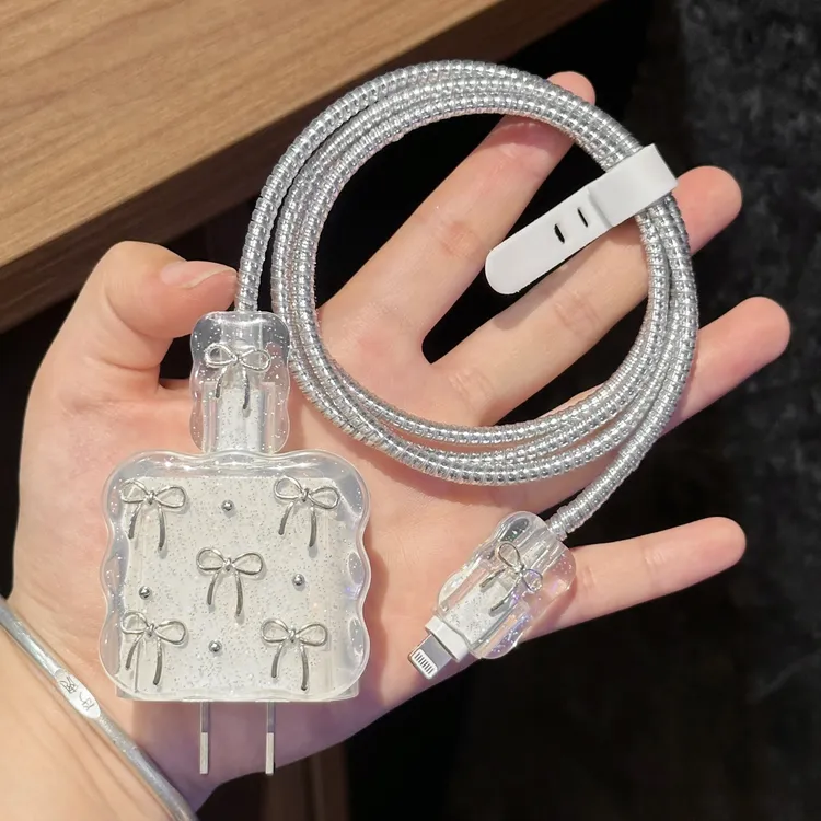 适用苹果15保护壳iPhone13promax数据线防折断ipad12快充头20w11