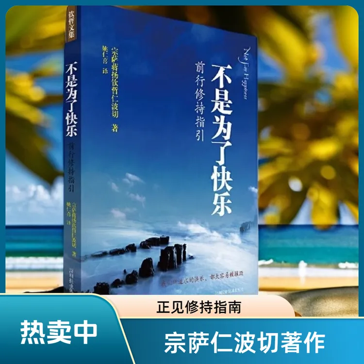 不是为了快乐 前行修持指引 正见作者宗萨钦哲仁波切首部实修指导