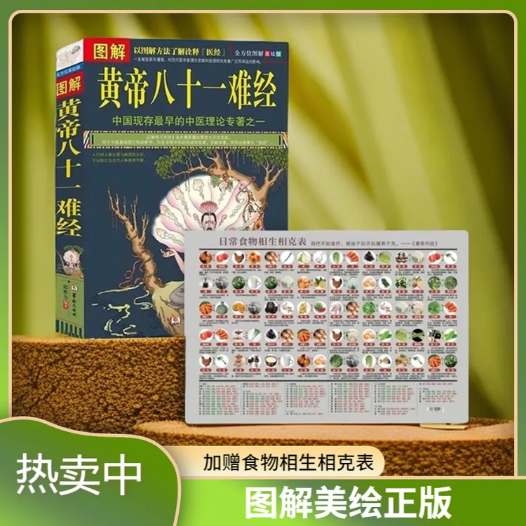 【江南汇】黄帝八十一难经 原著美绘正版图解皇帝内经中医书籍