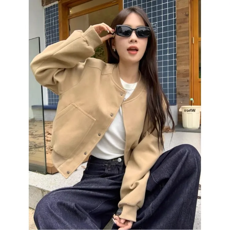 秋季新款高级设计感外套女时尚洋气减龄宽松休闲显瘦气质棒球服潮