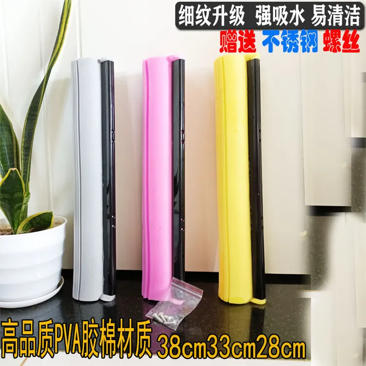 胶棉拖把替换头海绵吸水滚轮式拖布头家用免洗替换头通用283338cm