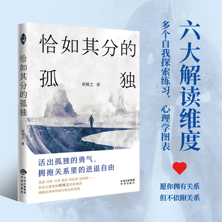 恰如其分的孤独 胡慎之关系心理学走出原生家庭通俗易懂的心理学