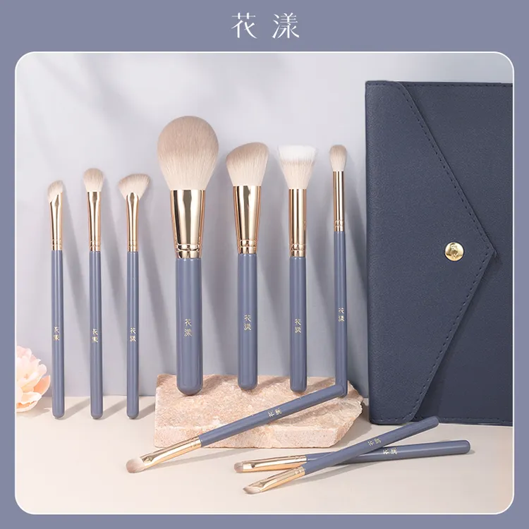 花漾花青10支化妆刷便携点彩刷细节刷子软毛新手美妆刷柔软沧州