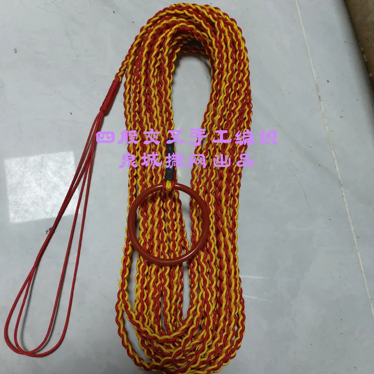 手工四股编织手绳