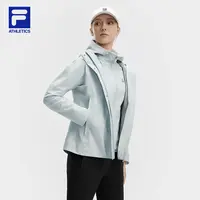 Fila/斐乐女秋冬新款【冲锋衣两件套】休闲运动连帽外套A11W441702F