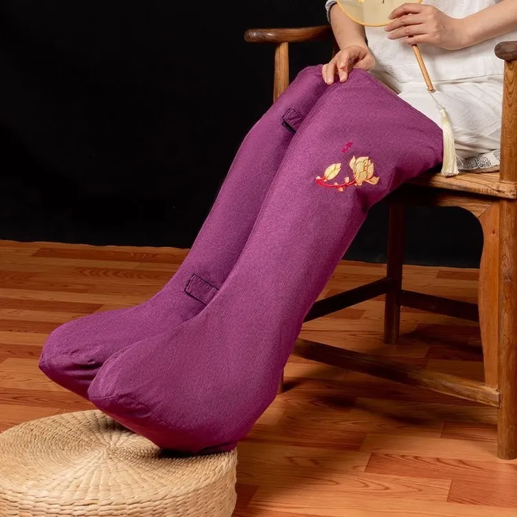 电加热艾灸护膝艾草热敷护脚踝老寒腿保暖膝盖关节护腿长筒靴暖脚