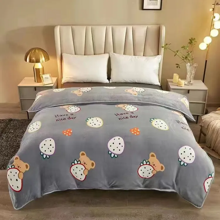 冬季加厚保暖牛奶绒被套单件学生宿舍单人1米5绒被罩