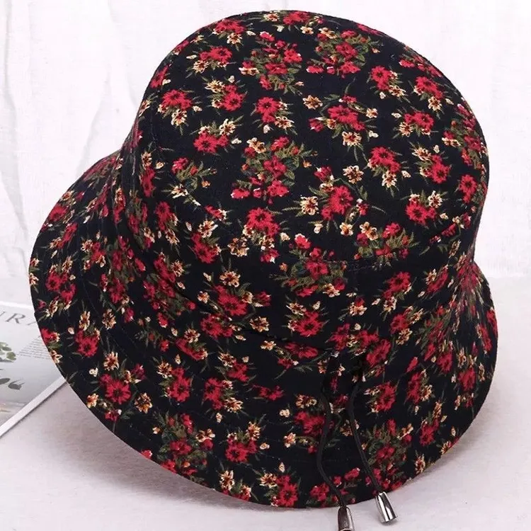 中老年人帽子女春秋妈妈渔夫帽短檐薄款布帽老人帽奶奶盆帽老太太