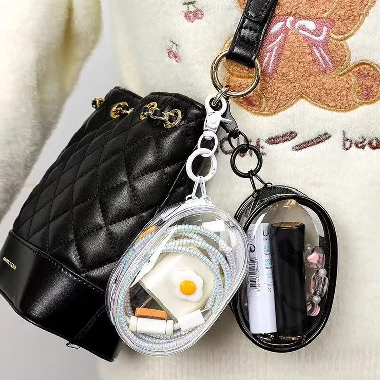 旅行外出充电器便携包透明数据线收纳包收纳盒透明理线保护套神器