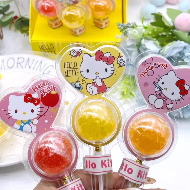 圆嘟嘟棒棒糖软糖暑期毕业季礼物小零食休闲食品凯蒂猫网红大圆球