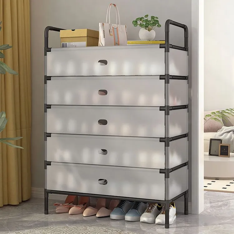 防尘架子鞋架简易多层家用大容量结实出租屋耐用加厚收纳宿舍鞋柜