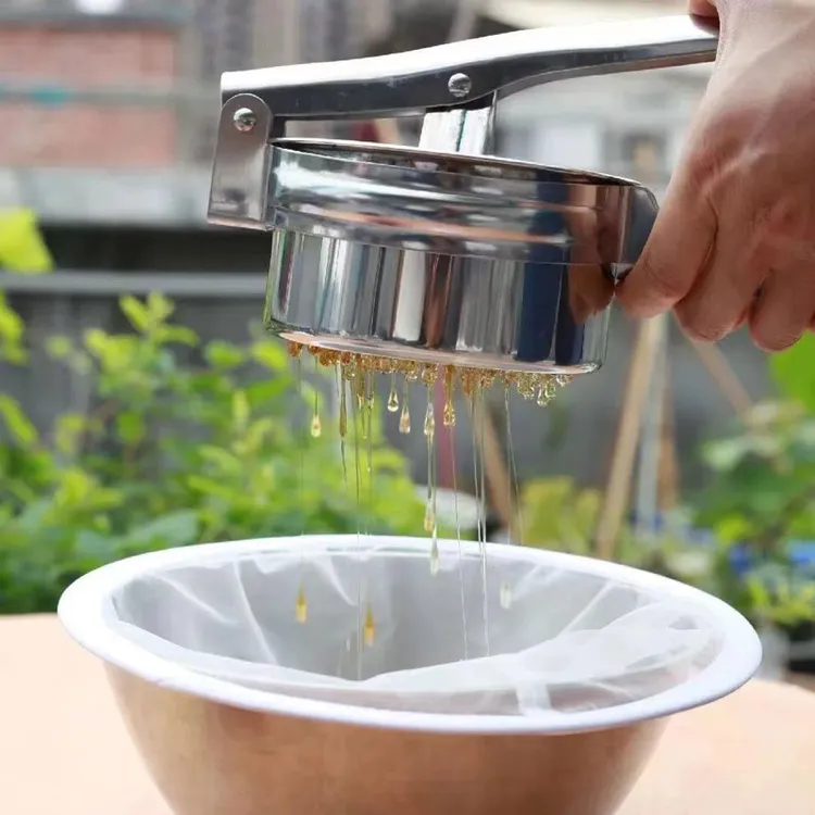 压蜜机全不锈钢小型家用手动土蜂蜜中蜂榨汁机压糖榨蜡过滤器包邮