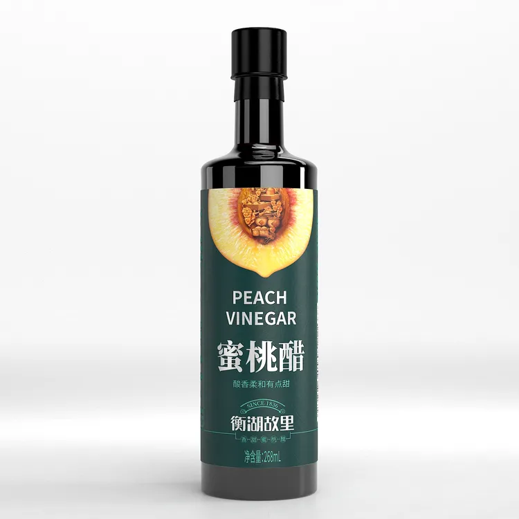 衡湖故里香甜蜜桃醋1瓶268ml粮食酿造美食伴侣色香味俱全