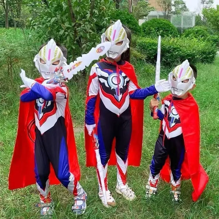 奥特曼衣服儿童迪迦赛罗男日系演出服动漫风演出服亲子舞蹈服动漫