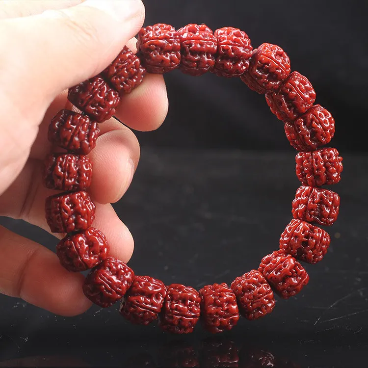 【机刷包浆】藏式直切小金刚菩提手串单圈男新中式108颗金刚菩提子