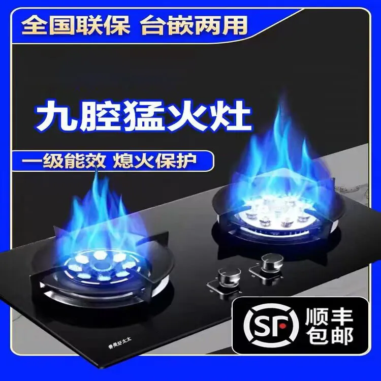 燃气灶双灶家用善美好太太煤气灶液化气天然气猛火灶双灶家用台式