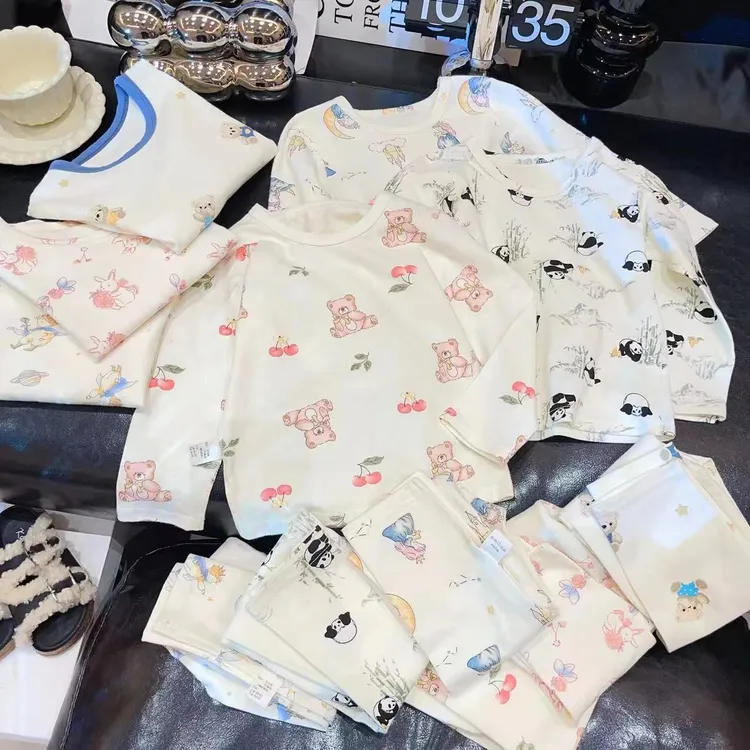 【耀选专属】优质新疆棉儿童秋季家居服套装男女童A类无骨睡衣