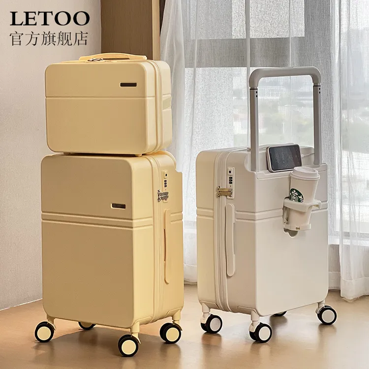 letoo新款宽拉杆旅行行李箱女子母箱新娘婚嫁箱20寸登机箱高颜值