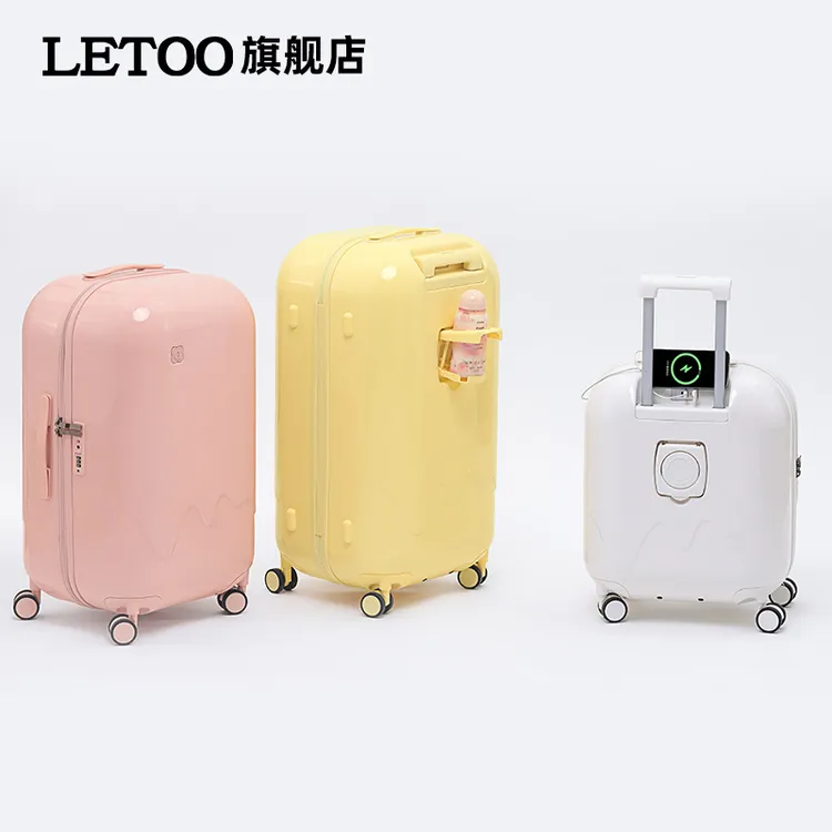 letoo女拉杆箱可充电USB密码箱20寸旅行学生密码箱男登机行李箱