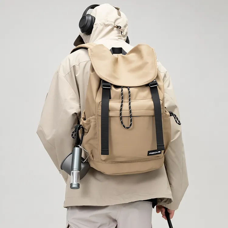 ABOYS户外旅行双肩包男士潮牌大容量防水登山包徒步背包潮流书包