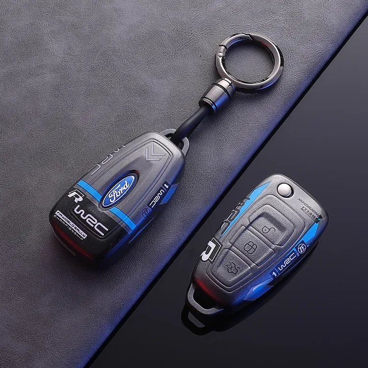 福特福克斯折叠钥匙套翼虎蒙迪欧车锐界锐际探险者福睿斯金牛座男