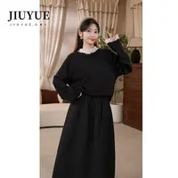 九月Oni【花边打底】打底衫修身蕾丝花边长袖针织上衣92563