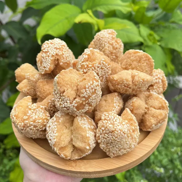 广东汕尾陆丰特产芝麻葱花开口笑8090后儿时怀旧零食蓬松口感