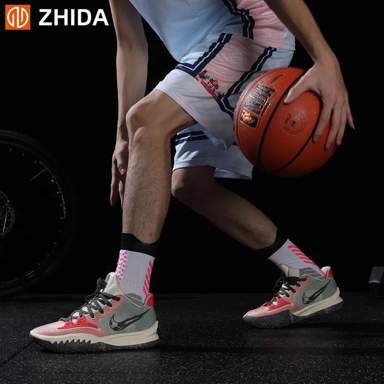 ZHIDA制达 专业硅胶防滑篮球袜男加厚毛巾底中筒运动袜高帮足球袜