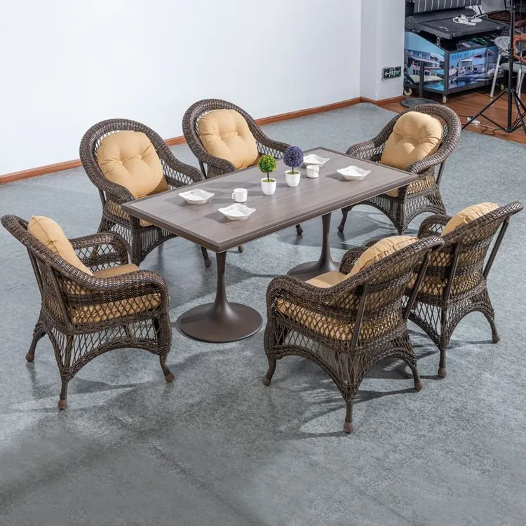 户外藤椅庭院花园桌椅休闲座椅室外阳台露台家用阳光房靠背椅腾椅