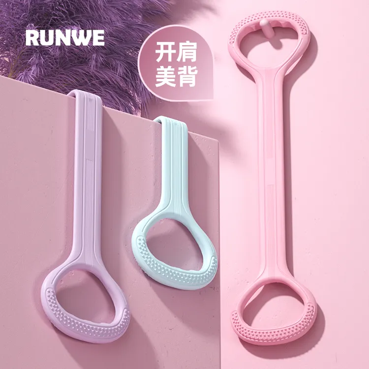 拉力器居家健身好物高阻力拉背软硅胶弹力带肩部训练手臂优质紫色