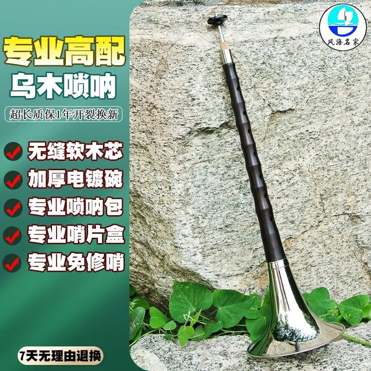 专业唢呐乐器成人儿童通用D调初学者考级加厚碗软木芯子降b调全套