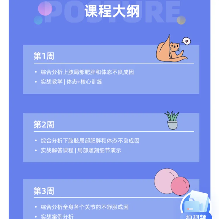 全身实战体态调整和局部塑形
