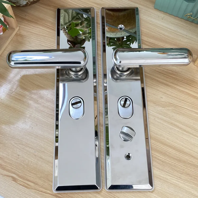 （拍一发十）1603防盗门五金不锈钢大双加衬拉手新结构多功能秒装