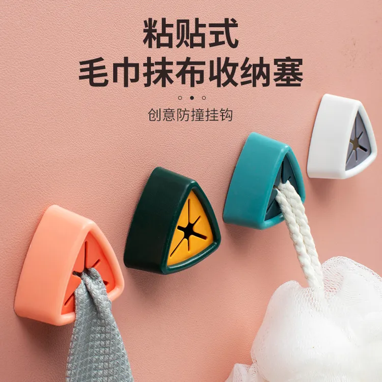 毛巾挂钩打孔卫生间夹子浴室晾衣大夹子防风免打孔卡通多功能晾晒