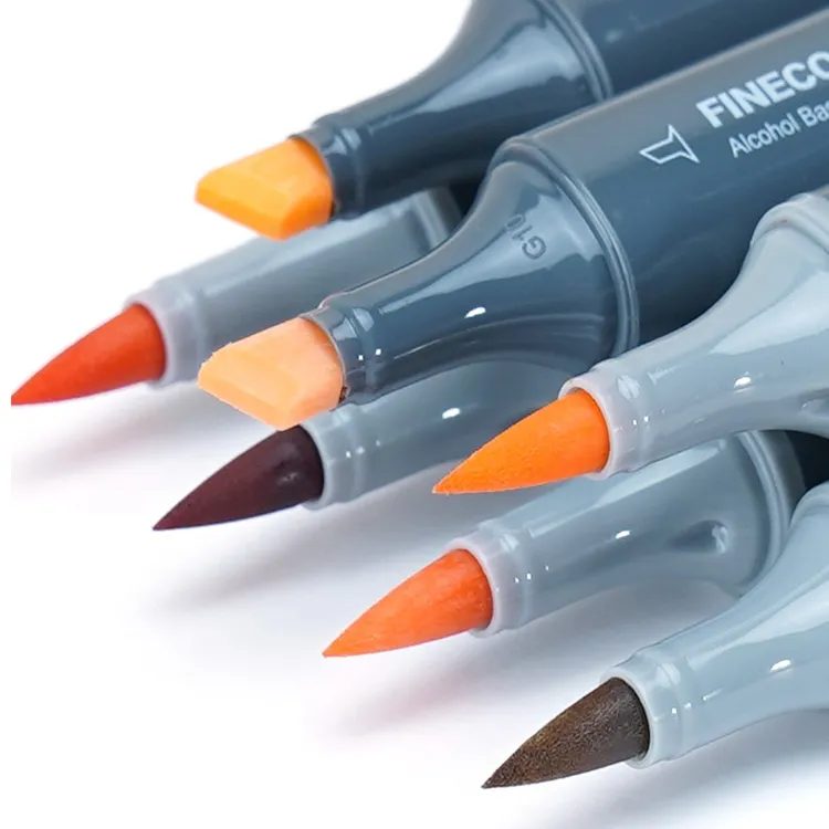 法卡勒肤色马克笔三代软头五代四代肉色12色24色36色动漫手绘浅色