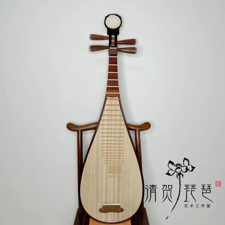 【清贺老师优选】田建壮仿红木成人儿童中号琵琶入门初级轻便琵琶琴
